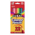 Cra-Z-Art Colored Pencils, 12 Assorted Lead/Barrel Colors 1040472